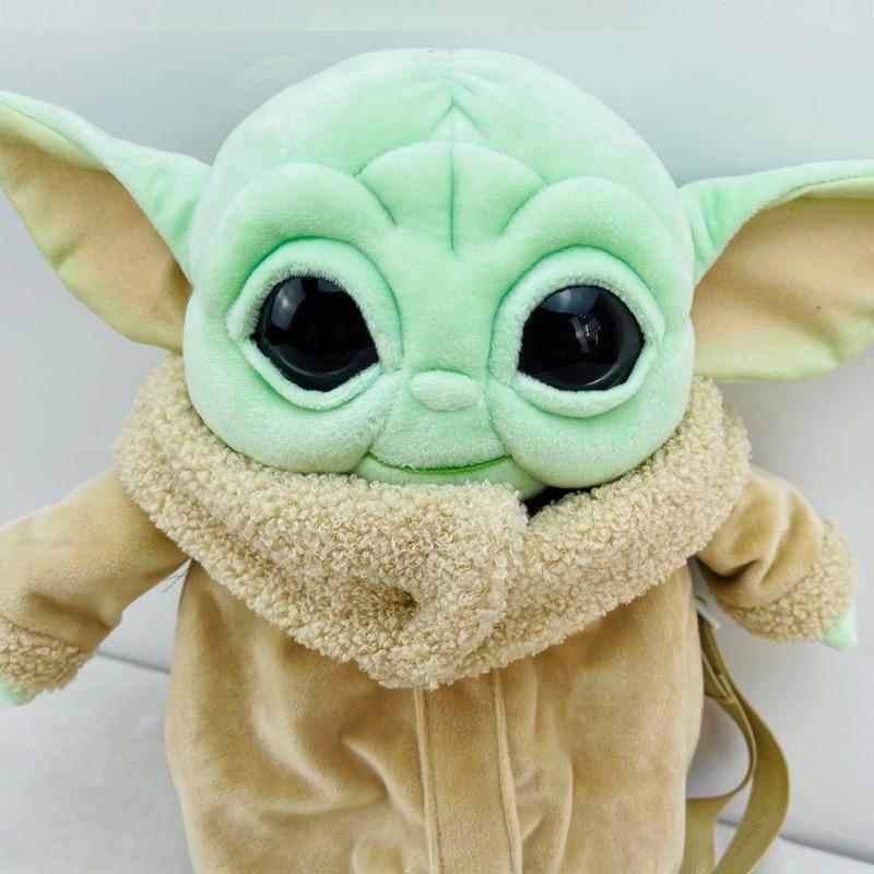 Sac-dos-en-peluche-Yoda-pour-enfants-figurines-d-action-Disney-Star-Wars-poup-e-Mandalorian