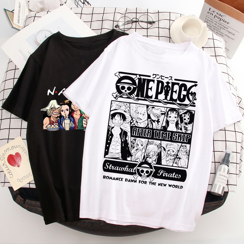 T-shirt-One-Piece-pour-homme-haut-unisexe-dessin-anim-japonais-Luffy-Chopper-mode-Harajuku-Ullzang