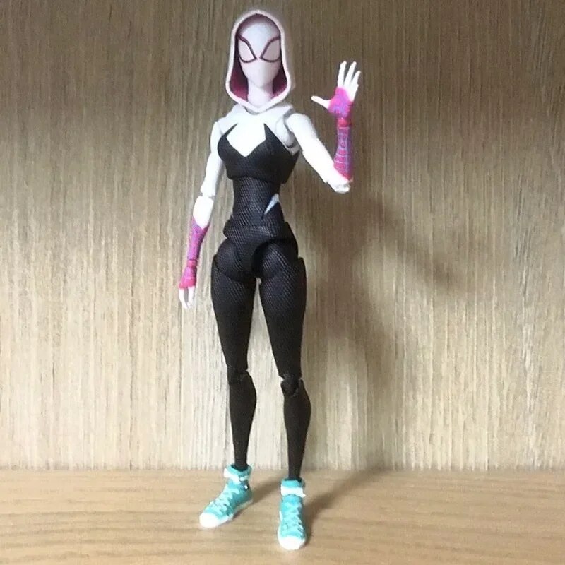 Figurines-d-action-Shf-Spider-Man-Miles-Morales-Gwen-Stacy-Marvel-Spider-Man-travers-la-figurine