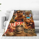 Alf-The-Animated-Series-Plaid-Plaid-Smile-Plush-All-Season-Cartoon-Television-Throw-Blankets-for-Sofa