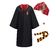 Ensemble-de-cosplay-Harry-Potter-pour-adultes-et-enfants-chapeau-Everak-charpe-v-tements-d-Halloween