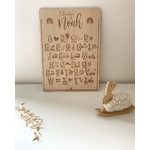 abecedaire en bois_décoration chambre enfant_personnalisable