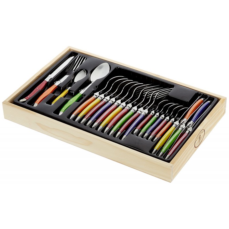 laguiole-menagere-24-pieces-multicolore