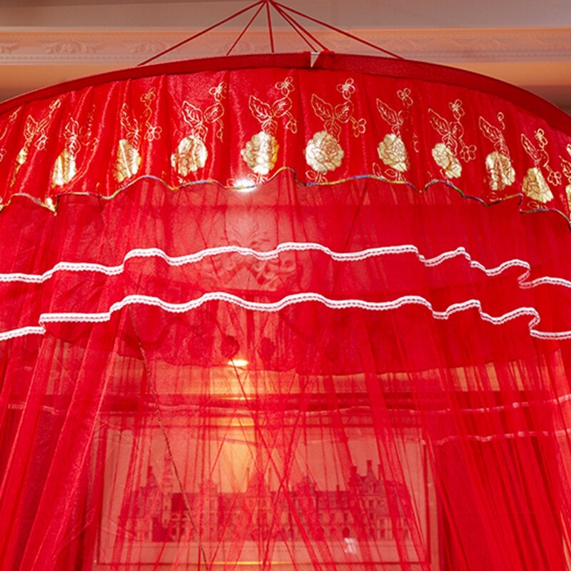 Ciel de Lit Adulte Rouge | Style Chinois Image 3