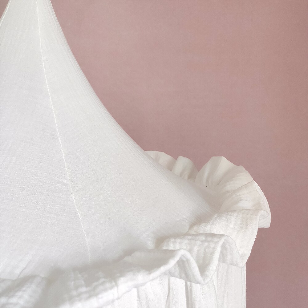 Ciel de Lit Bébé | Mousseline Coton Neige | Super Douceur dôme