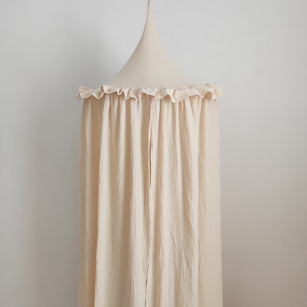 Ciel de Lit Bébé | Mousseline Coton Sable | Super Douceur