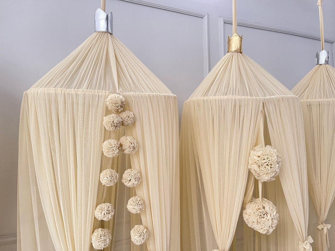 Ciel de Lit Bébé | Beige Transparent | Univers Ciel de Lit