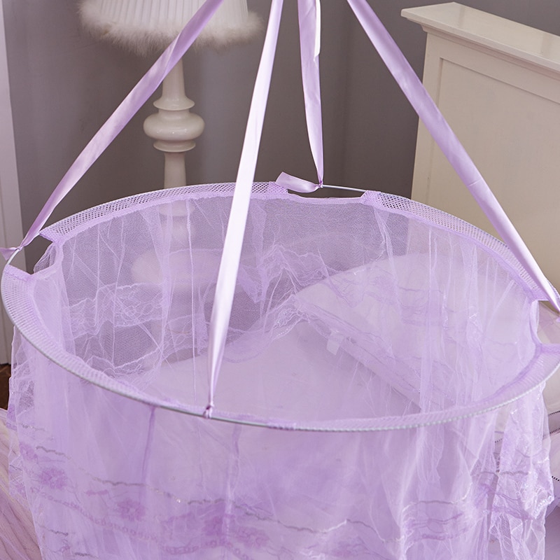 Moustiquaire-haute-transparence-Moustiquaire-en-Polyester-maille-en-dentelle-pour-lit-ou-auvent-rond-Portable-1