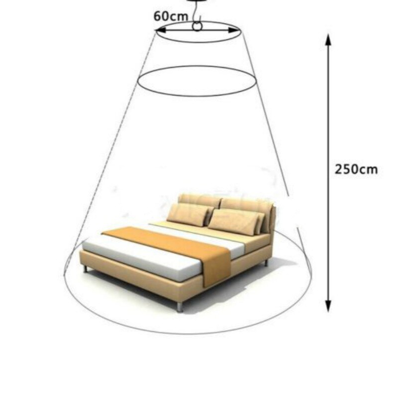 Ciel de Lit Filles | Rose Transparent Plan dinstallation