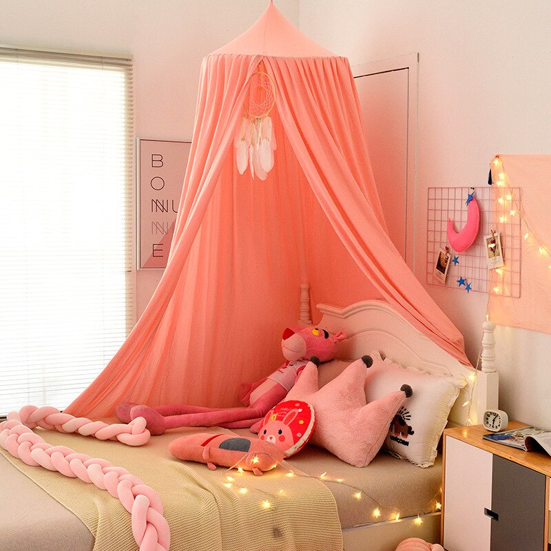 Moustiquaire de lit à installer pour chambre enfants garçon fille bébé Navaris Ciel de lit Voile baldaquin décoratif 240 x 50 cm pour chambre 