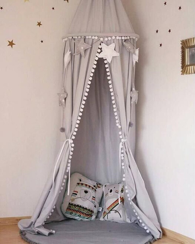 Ciel de Lit Bébé | Chapiteau Gris Clair