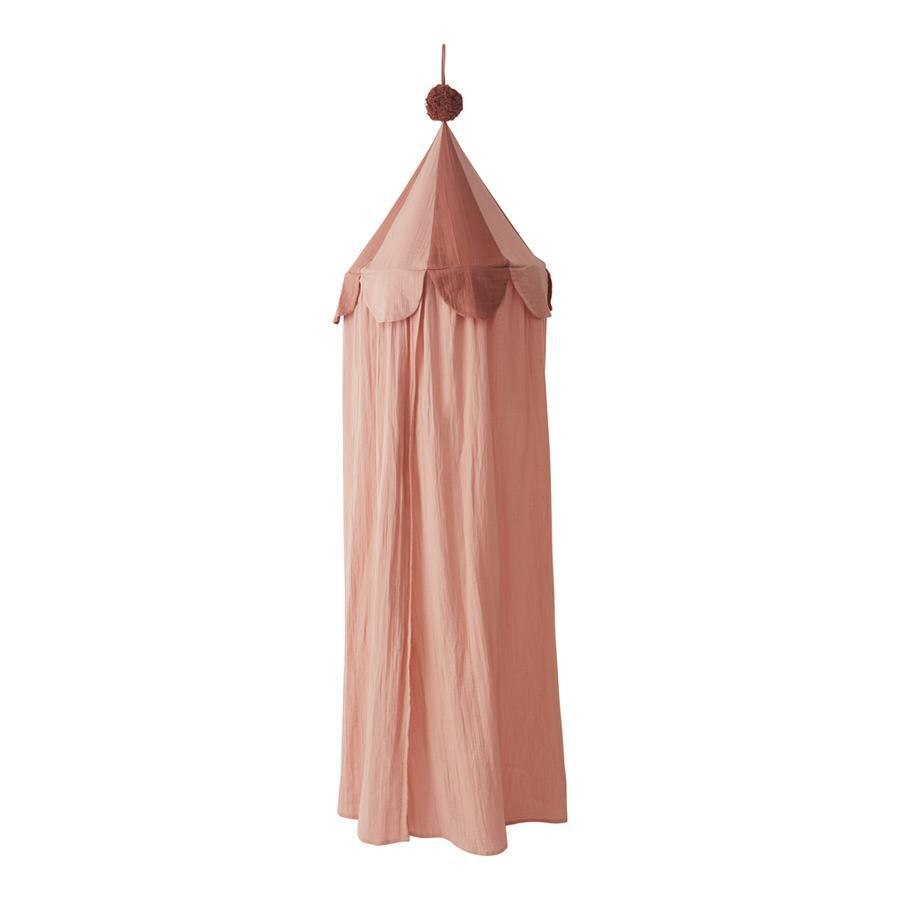 Ciel de Lit Bébé | Chapiteau Cirque Rose fond blanc