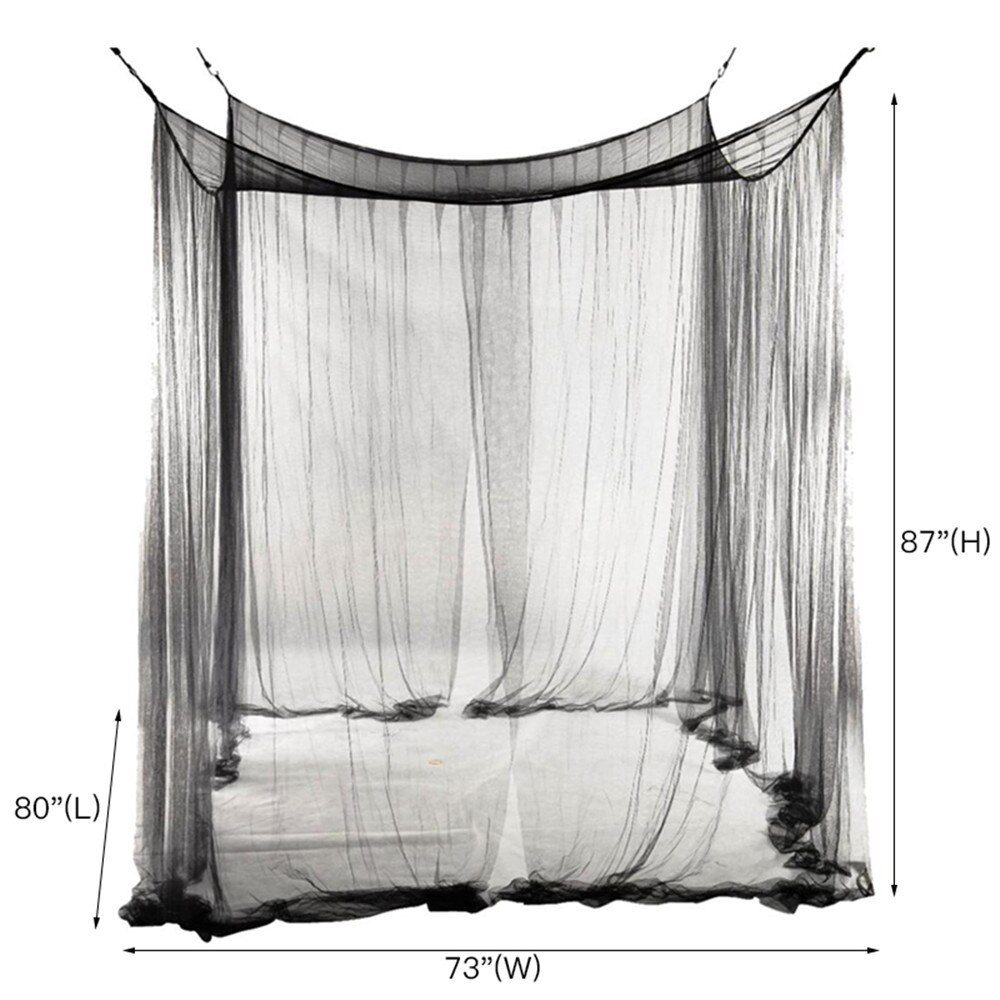 Voile de Lit | Noir dimensions