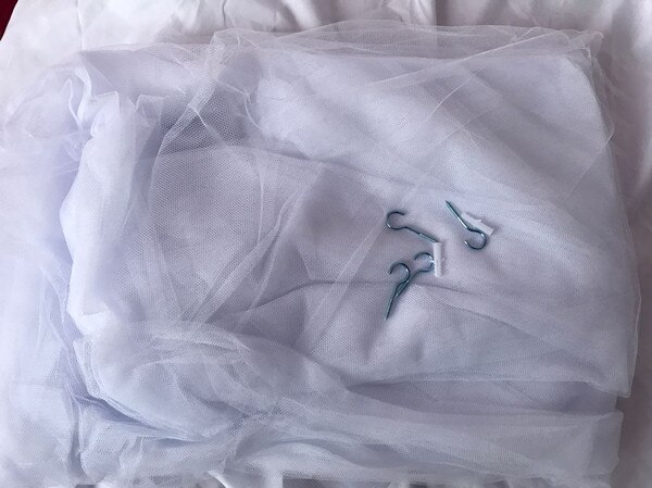 Voile de Lit | Blanc Tissu Léger