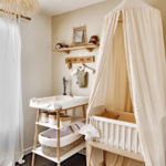 Ciel de Lit Bébé | Beige Lumineux