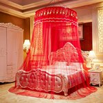 Ciel de Lit Adulte Rouge | Style Chinois Image 1