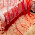 Ciel de Lit Adulte Rouge | Style Chinois Image 5