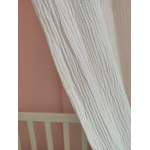 Ciel de Lit Bébé | Mousseline Coton Neige | Super Douceur