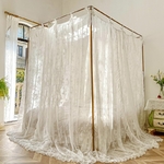 Lit Baldaquin Adulte | Broderie Anglaise