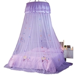 Ciel de Lit Fille | Violet Princesse fond blanc