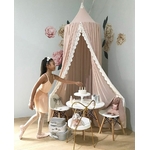 Ciel de lit bébé | Chapiteau Rose image 2