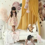 Ciel de Lit Bébé | Doré avec fillette