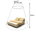 Ciel de Lit Filles | Rose Transparent Plan dinstallation