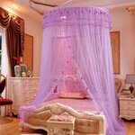Ciel de Lit Adultes | Violet Avec Motifs