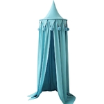 Ciel de Lit Bébé | Chapiteau Bleu Turquoise Fond blanc