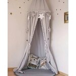 Ciel de Lit Bébé | Chapiteau Gris Clair