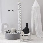 Ciel de Lit Bébé | Blanc avec pompons décor