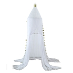 Ciel de Lit Bébé | Blanc Tissu Tombant
