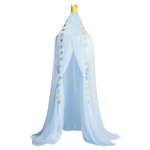 Ciel de Lit Bébé | Bleu Tissu Léger fond blanc