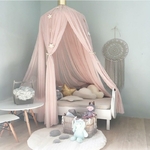 Ciel de Lit Bébé | Rose avec Couronne