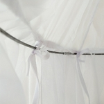Ciel de Lit Bébé | Blanc Finesse cerceau