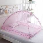 Moustiquaire Lit Bébé | Rose avec Motifs