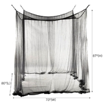 Voile de Lit | Noir dimensions