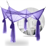 Voile de Lit | Violet Tissu Léger