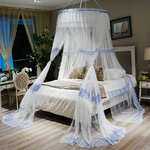 Ciel de Lit Adultes | Bleu Motif Amérindien ouvert