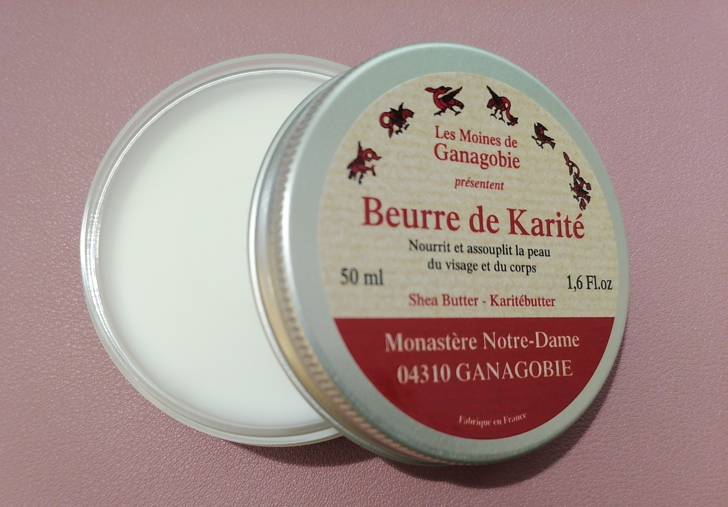 Beurre-de-karite-Moines-de-ganagobie-produit du monastere-calliste-herboristerie