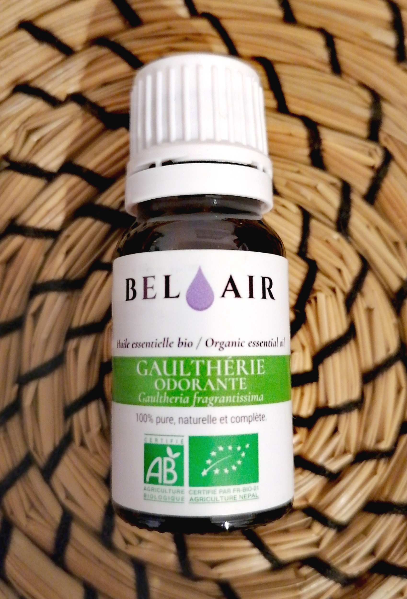 GAULTHERIE ODORANTE BIO (AB) - HUILE ESSENTIELLE 10 ML - Gaultheria  fragrantissima