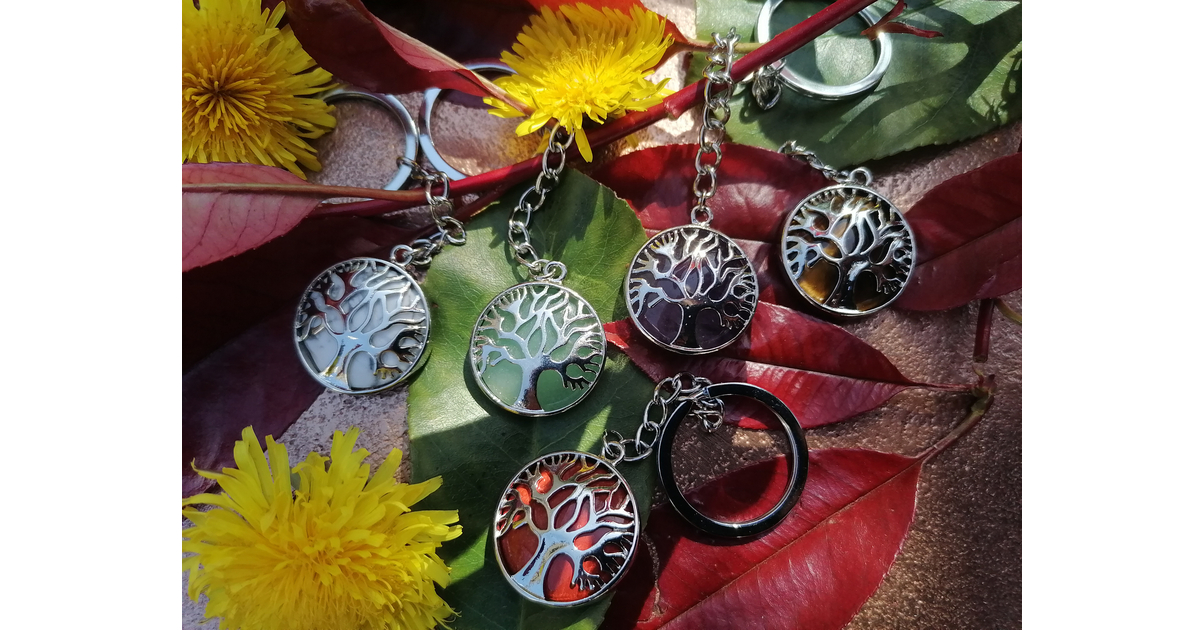 Porte Clé Arbre De Vie - Lwiza Hand Made