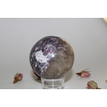 Sphere-Tourmaline-rose-sur-lepidolite-1