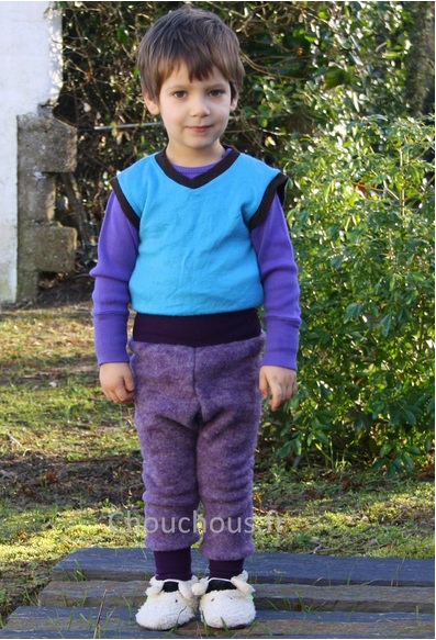 pantalon-Laine-violet-Cosilana