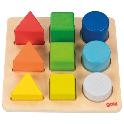 Smeren Afleiden verhouding Puzzle Assortir les formes et les couleurs Goki - Chouchous.fr