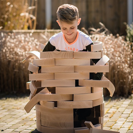 ABEL Blocks lot de 75 pièces en bois