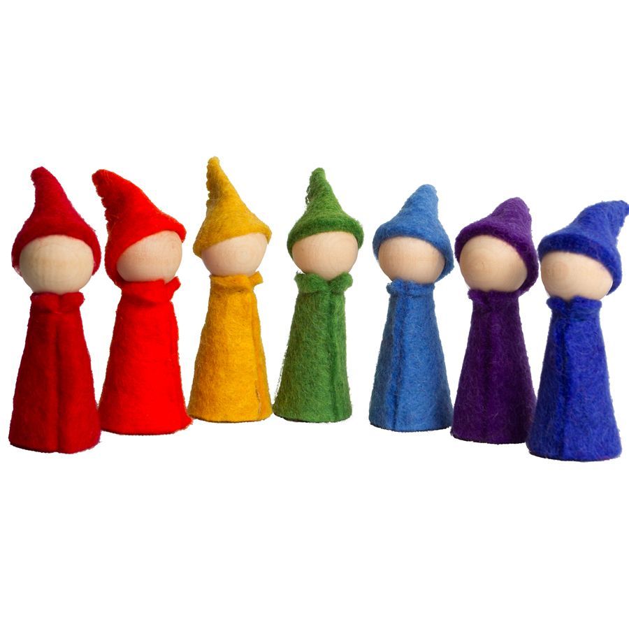 Gnomes Rainbow - set de 7 Papoose