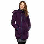 Liliputi Mamacoat manteau de portage et grossesse 4en1 Blue Plum