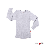 T-shirt manches longues en laine ManyMonths - coloris 2021 Platinum Grey