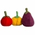 aliments en feutrine papoose tomate, poivron aubergine